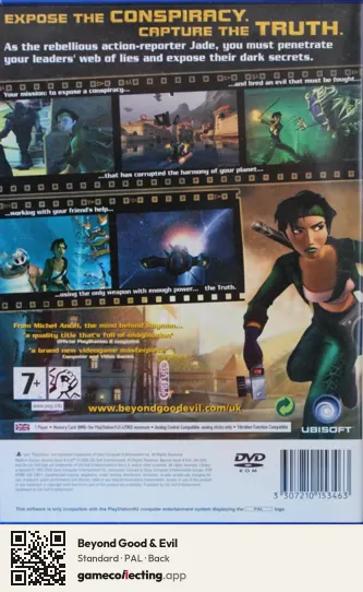 Beyond Good & Evil PlayStation 2, PAL box back