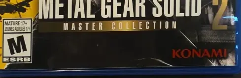 Metal Gear Solid: Master Collection Vol. 2, the ESRB box on its front