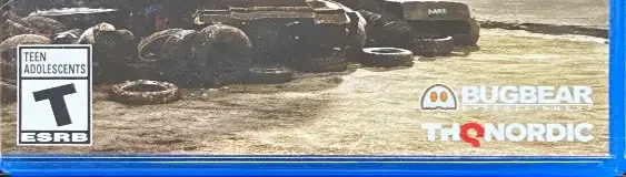 Wreckfest, the ESRB box on its front