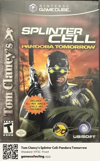 Tom Clancy's Splinter Cell: Pandora Tomorrow Nintendo GameCube, NTSC box front
