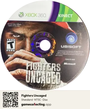 Fighters Uncaged Xbox 360, NTSC disc