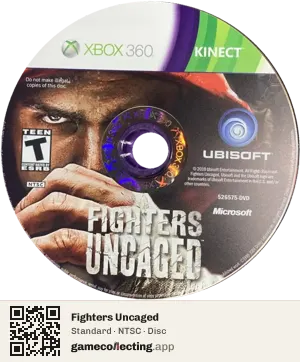 Fighters Uncaged Xbox 360, NTSC disc