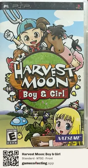 Harvest Moon: Boy & Girl PlayStation Portable, NTSC box front