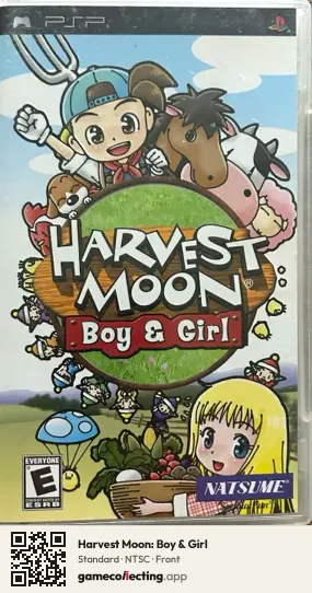 Harvest Moon: Boy & Girl PlayStation Portable, NTSC box front