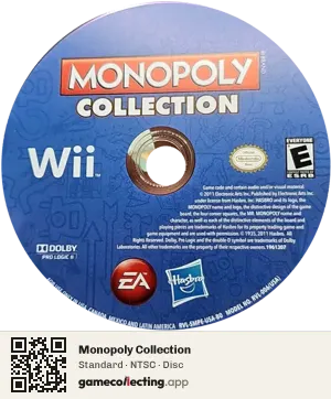 Monopoly Collection Nintendo Wii, NTSC disc