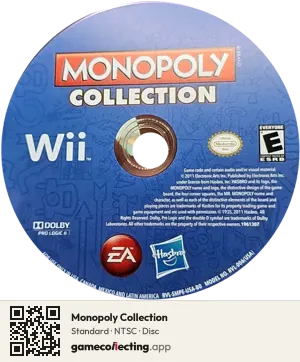 Monopoly Collection Nintendo Wii, NTSC disc