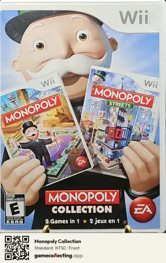 Monopoly Collection Nintendo Wii, NTSC box front