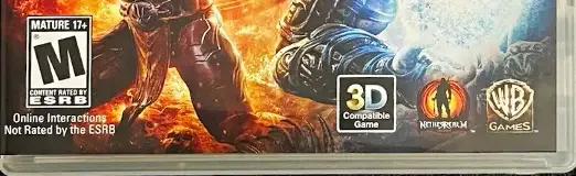 Mortal Kombat, the ESRB box on its front