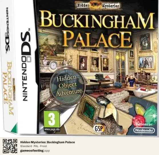 Hidden Mysteries: Buckingham Palace Nintendo DS, PAL box front