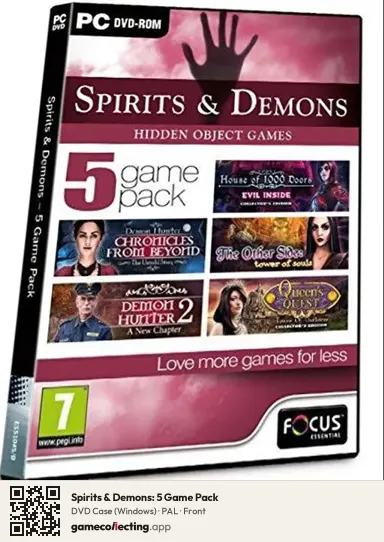 Spirits & Demons: 5 Game Pack Computer, PAL box front