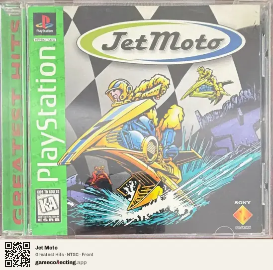 Jet Moto PlayStation, NTSC box front