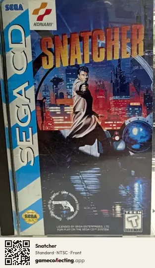 Snatcher Sega Mega-CD / Sega CD, NTSC box front