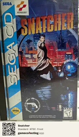 Snatcher Sega Mega-CD / Sega CD, NTSC box front