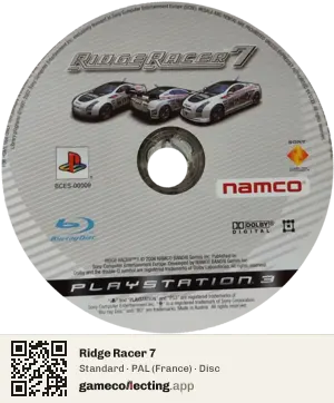 Ridge Racer 7 PlayStation 3, PAL disc