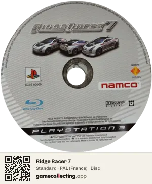Ridge Racer 7 PlayStation 3, PAL disc
