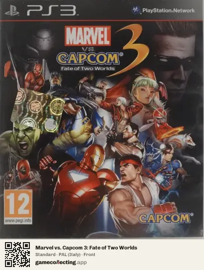 Marvel vs. Capcom 3: Fate of Two Worlds PlayStation 3, Italy box front
