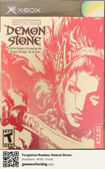 Forgotten Realms: Demon Stone Xbox, NTSC box front