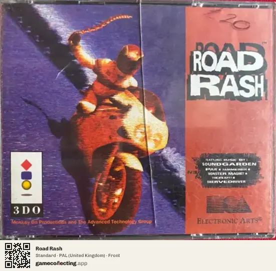 Road Rash 3DO Interactive Multiplayer, United Kingdom box front
