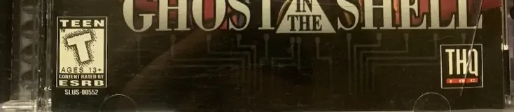 Ghost in the Shell, the ESRB box on its front