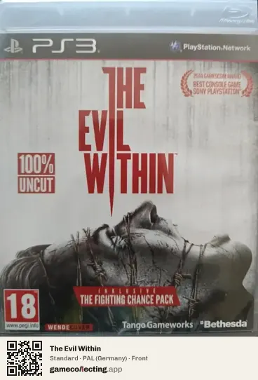 The Evil Within PlayStation 3, Germany box front