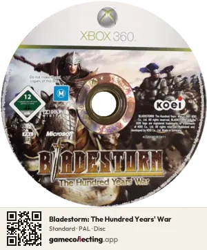 Bladestorm: The Hundred Years' War Xbox 360, PAL disc