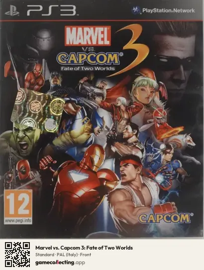 Marvel vs. Capcom 3: Fate of Two Worlds PlayStation 3, Italy box front