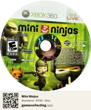 Mini Ninjas Xbox 360, NTSC disc