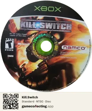 Kill.Switch Xbox, NTSC disc