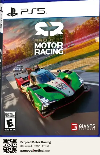 Project Motor Racing PlayStation 5, NTSC box front