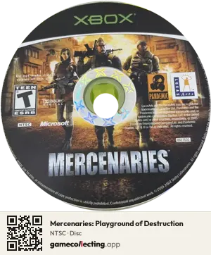 Mercenaries: Playground of Destruction Xbox, NTSC disc