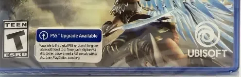 Immortals Fenyx Rising, the ESRB box on its front