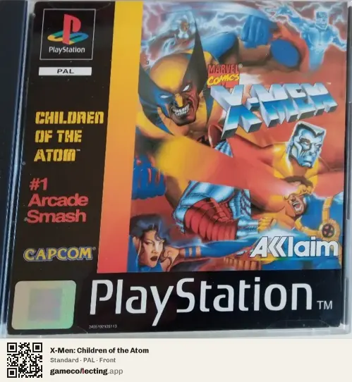 X-Men: Children of the Atom PlayStation, PAL box front