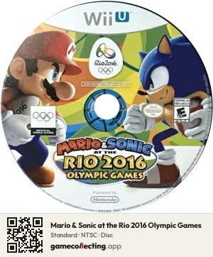 Mario & Sonic at the Rio 2016 Olympic Games Nintendo Wii U, NTSC disc
