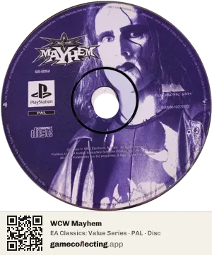 WCW Mayhem PlayStation, PAL disc