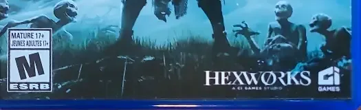 Lords of the Fallen, the ESRB box on its front