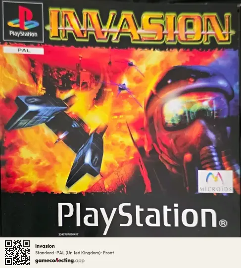Invasion PlayStation, United Kingdom box front