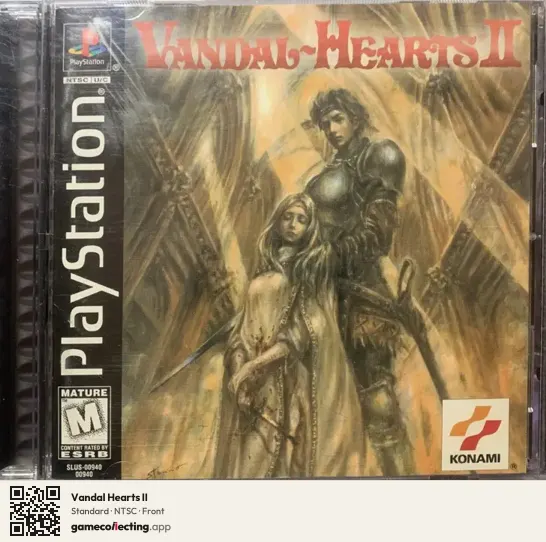 Vandal Hearts II PlayStation, NTSC box front
