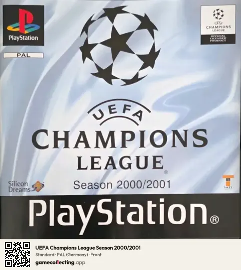 UEFA Champions League Season 2000/2001 PlayStation, Germany box front