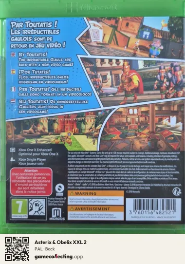 Asterix & Obelix XXL 2 Xbox One, PAL box back