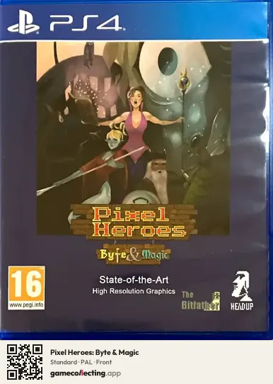 Pixel Heroes: Byte & Magic PlayStation 4, PAL box front
