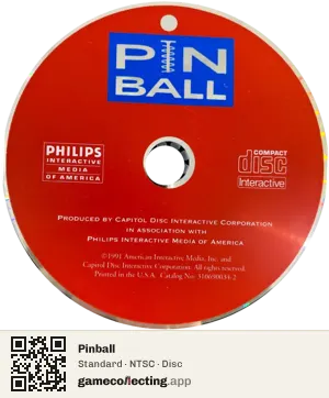 Pinball Philips CD-i, NTSC disc