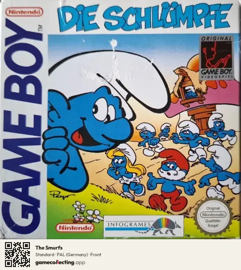 The Smurfs Game Boy, Germany box front