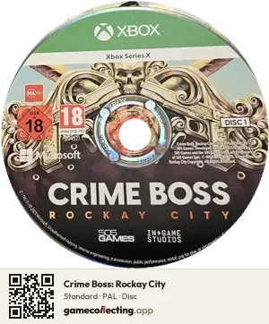 Crime Boss: Rockay City Xbox Series X, PAL disc