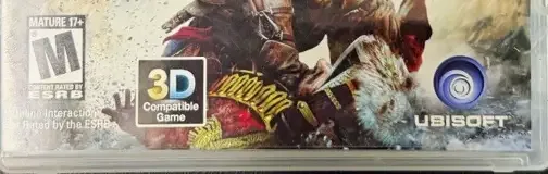 Assassin's Creed III, the ESRB box on its front