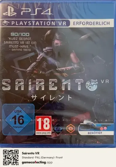 Sairento VR PlayStation 4, Germany box front