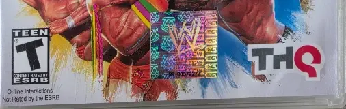 WWE All Stars, the ESRB box on its front