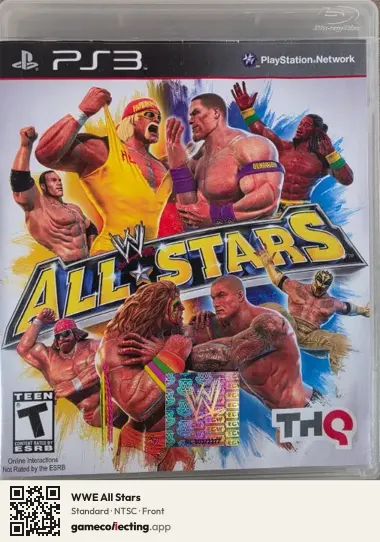 WWE All Stars PlayStation 3, NTSC box front
