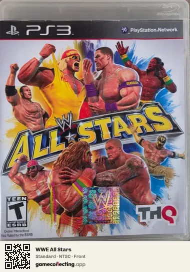 WWE All Stars PlayStation 3, NTSC box front
