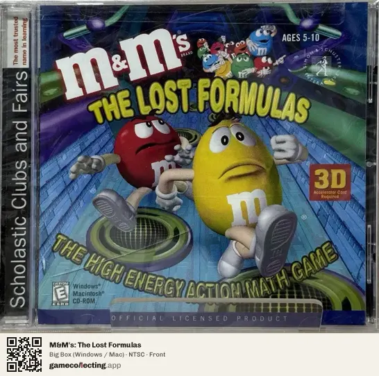 M&M's: The Lost Formulas Computer, NTSC box front