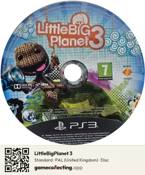 LittleBigPlanet 3 PlayStation 3, PAL disc